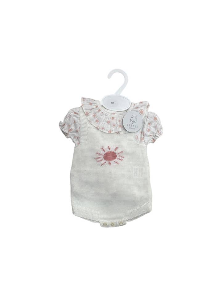 Cotton Socks - Wholesale Clothing Set - Baby - Ref:595F Cute Perlé 2-piece with blouse3