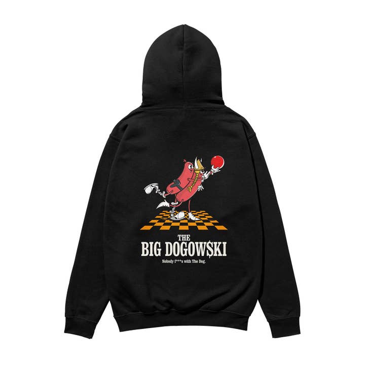 Den stora Dogowski tungvikts ekologiska huvtröjan svart för wholesale av Weekend Concept