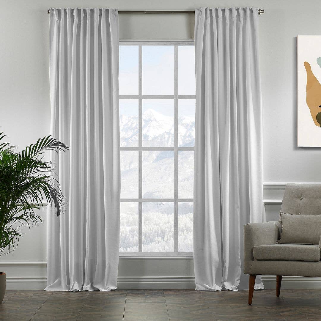 Bes Home Design - Wholesale Curtain - 100" Wide & Extra Long Matte Decorative Custom Size Curtain10