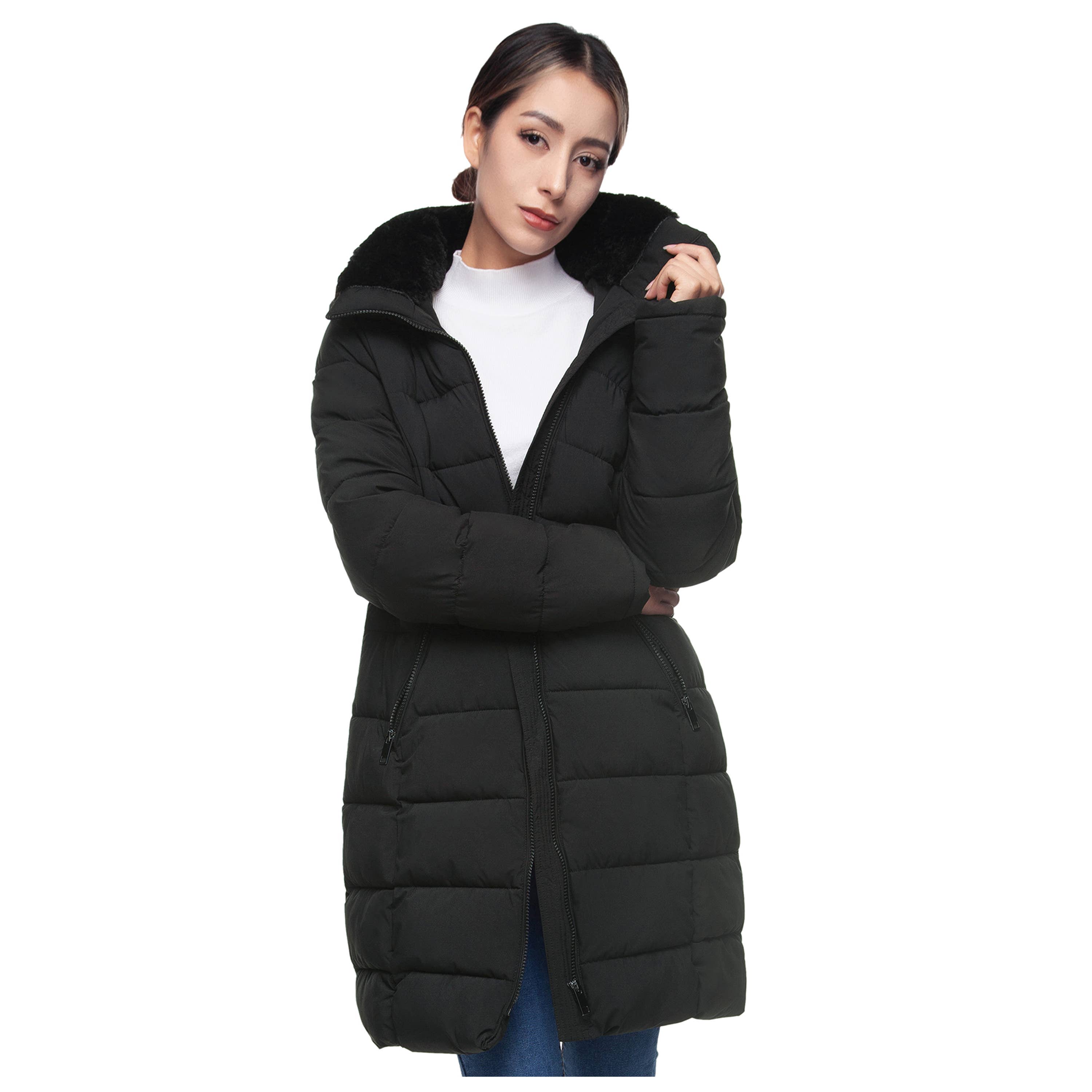 Rokka & Rolla - Wholesale Coat - Women's - Women's Heavy Long Winter Coat Parka Jacket14