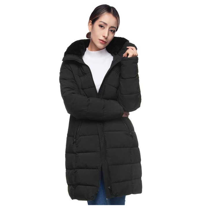 Rokka & Rolla - Wholesale Coat - Women's - Women's Heavy Long Winter Coat Parka Jacket14