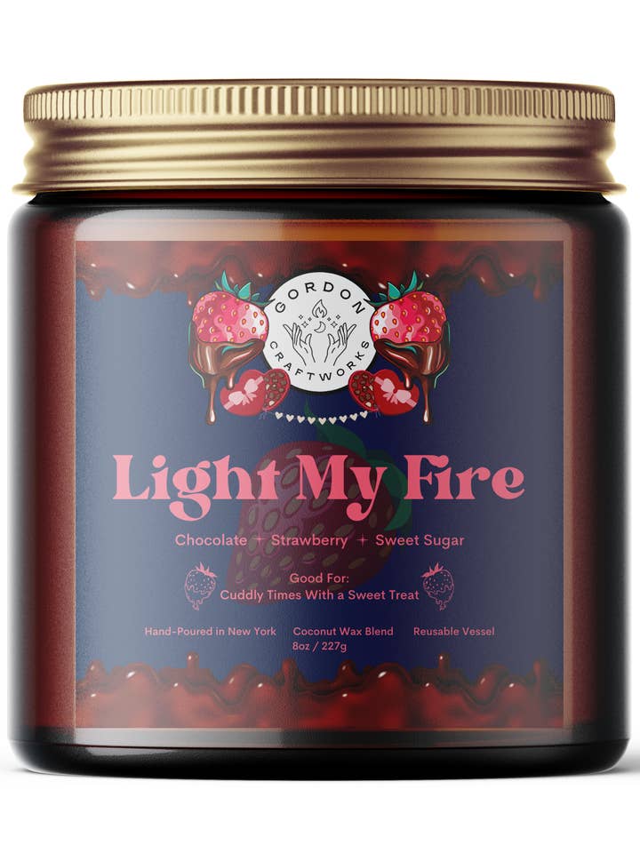 Light My Fire Candle for wholesale by Gordon Craftworks