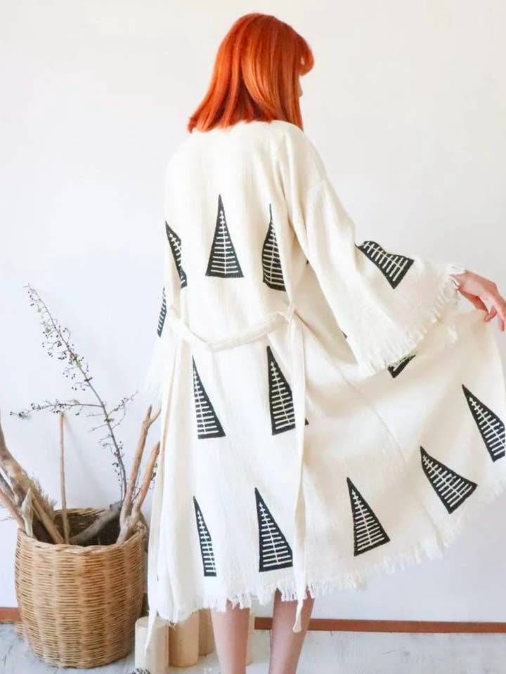 Buld&Co. - Wholesale Robe - Women's - Cotton Bathrobe, Gauze Beach Wear, Kaftan, Kimono3