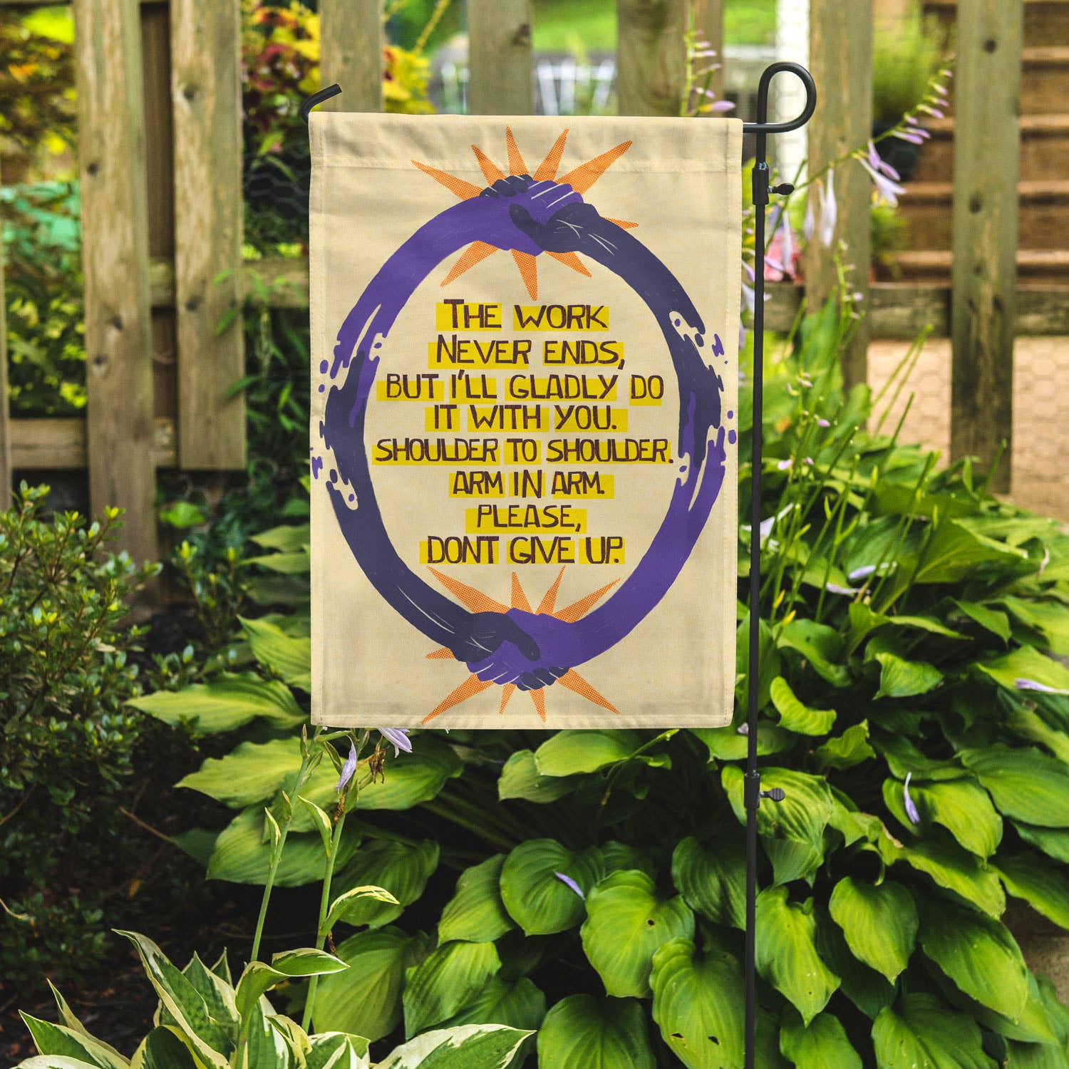 Flags For Good - Wholesale Flag - Don't Give Up Garden Flag2