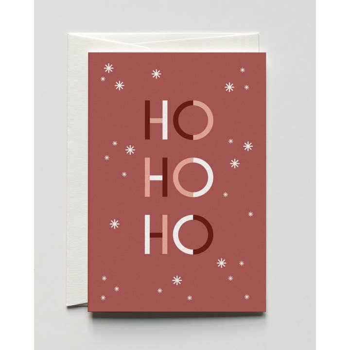Haferkorn & Sauerbrey - Wholesale Christmas Card - Lucky Letters Ho Ho Ho Christmas Card
