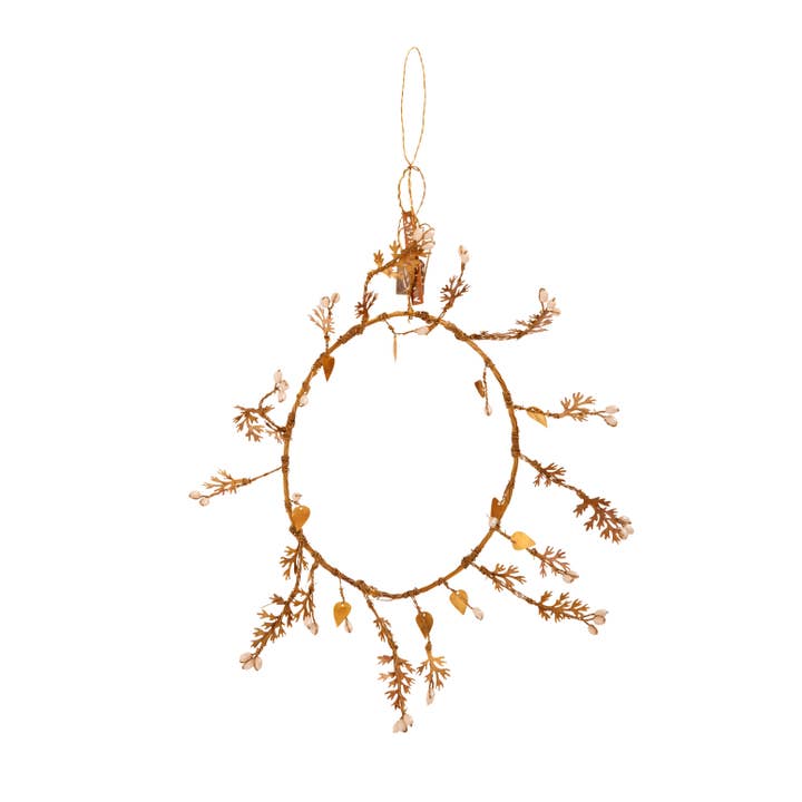 Kranz aus weißer Perle und Messing für den Großhandel von Walther & Co.