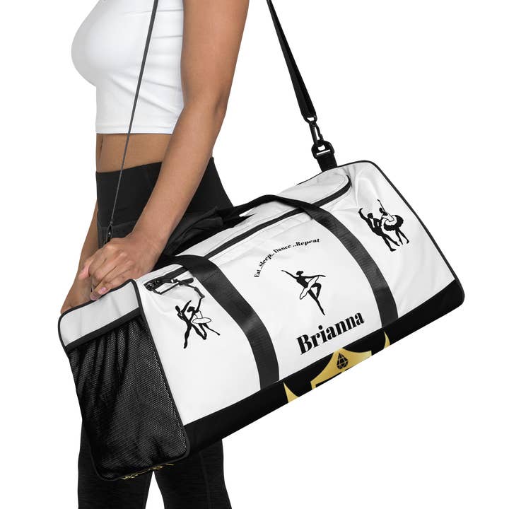 Diamond Eyes Enterprises - Wholesale Weekender Bag - Women's - Personalized Eat, Sleep, Dance, Repeat Duffle Bag1