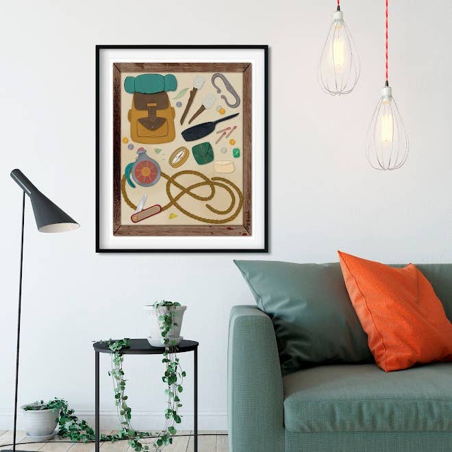 The Explorer Art Print for wholesale by Fandemonium Design