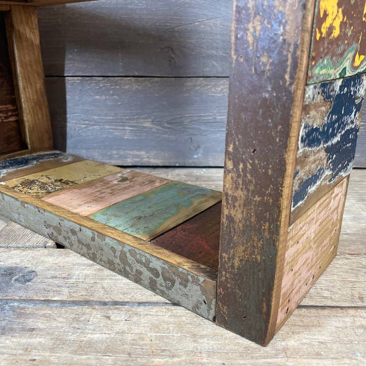 My Amigos Imports - Wholesale Wall Mounted Shelf - Montrose Reclaimed Wood Wall-Shelf-17Wx5.5Dx30H inches-NEW