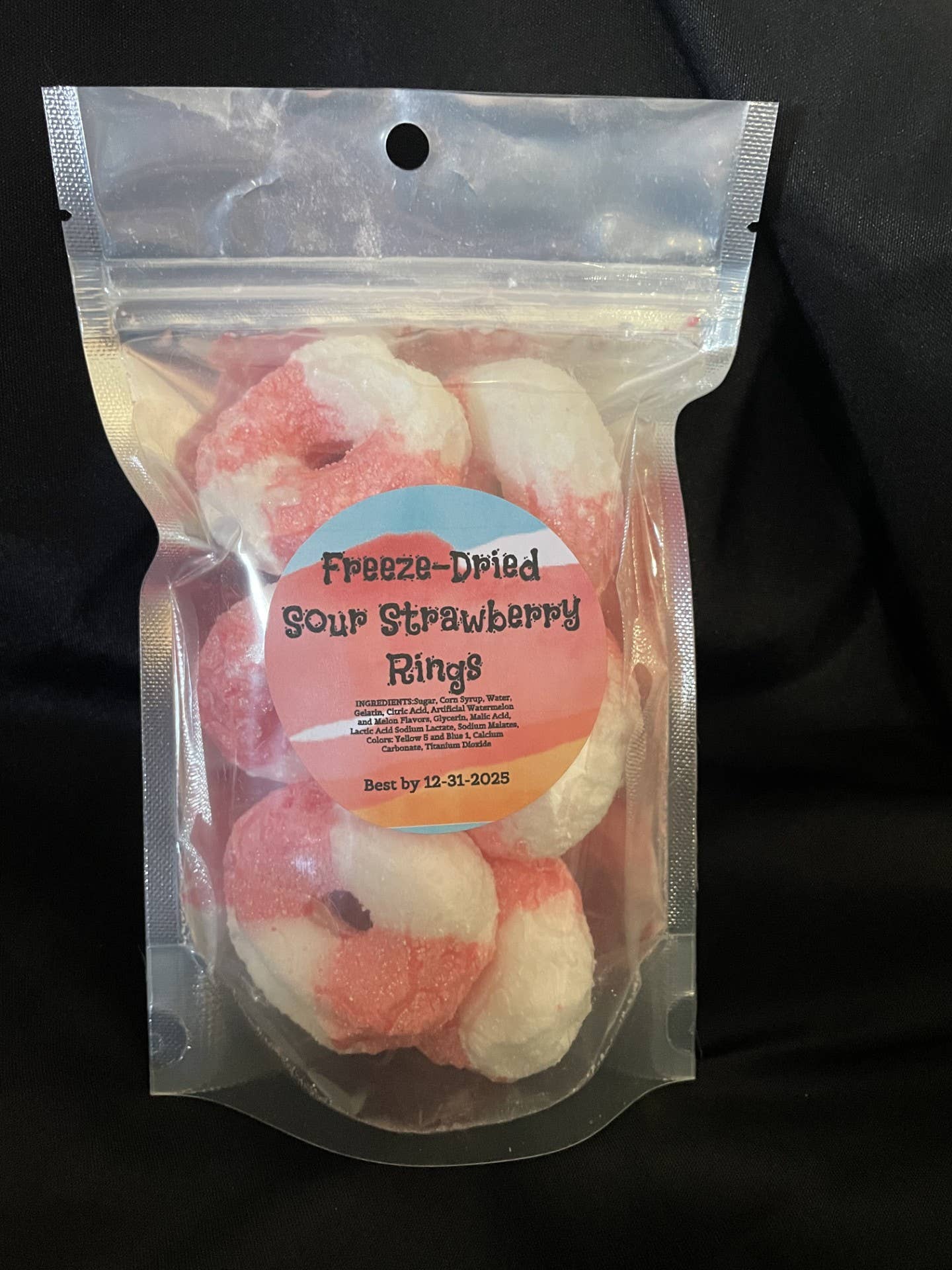 Freeze Dried Pickle Favorites and more - Wholesale Hard Candy - Freeze Dried Candy Peach Rings6