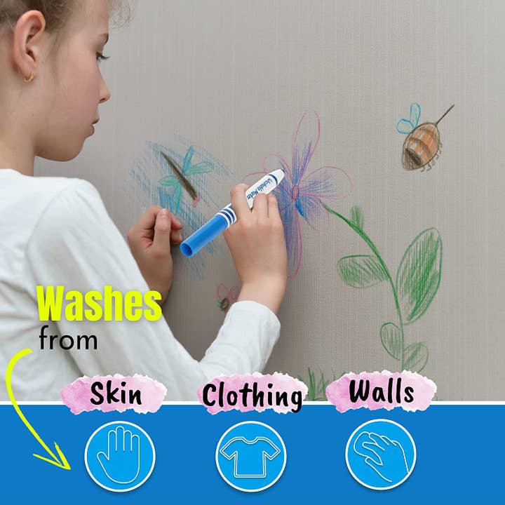 Mr. Pen - Wholesale Markers - Kids & Baby - Washable Markers, 10 Pack, Assorted Colors, Broad Line, Kids Washable Markers Washable Markers for Kids markers, Fine Tip Markers, Color Markers, Washable Marker Sets, Kid Markers6