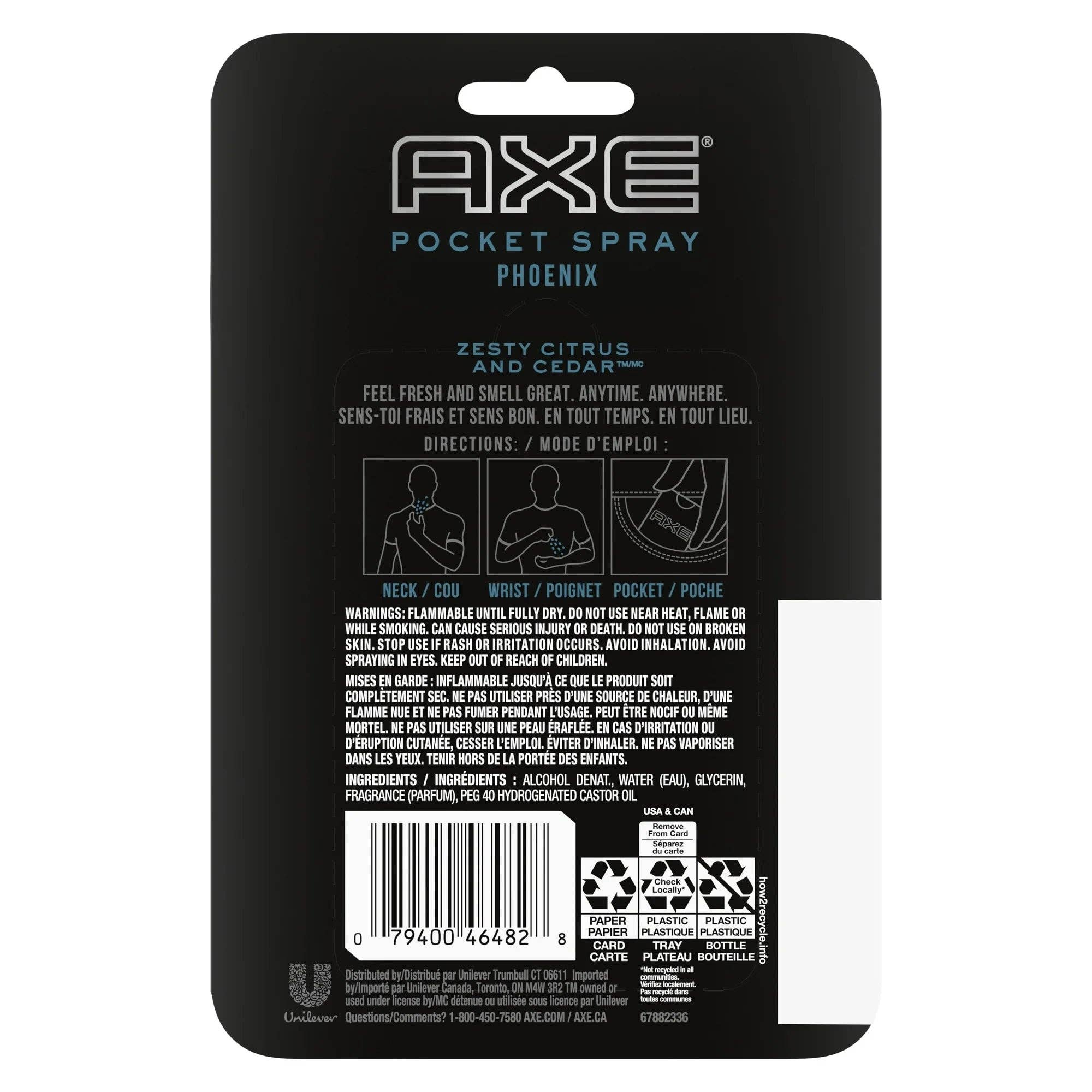 First Choice Buying - Wholesale Perfume/Eau de Toilette - Axe Phoenix Pocket Spray Fragrance, Instant Fresh, 0.57 oz (17ml)1
