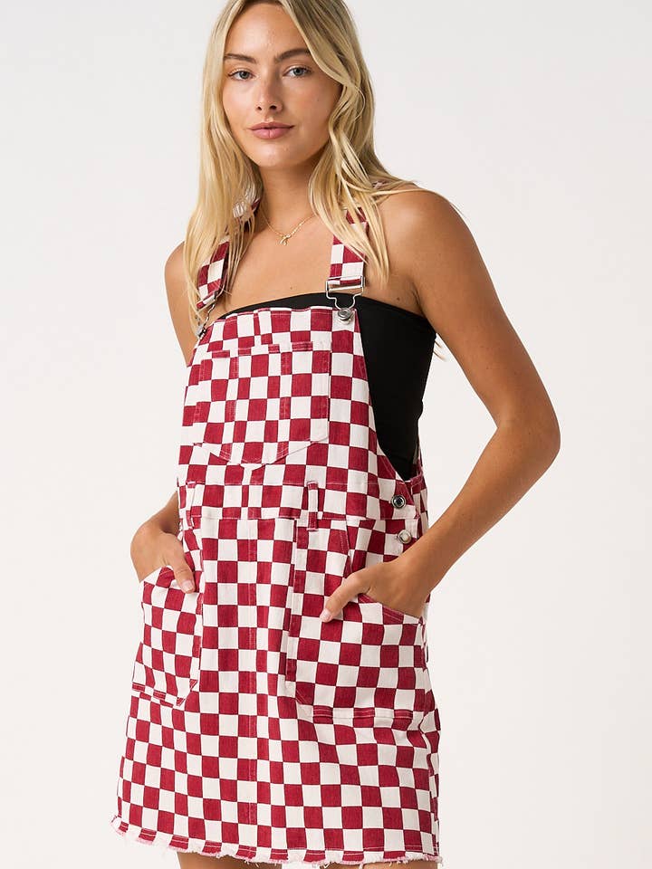 ROBE SALOPETTE À CARREAUX JOUR DE MATCH pour la vente par mittoshop