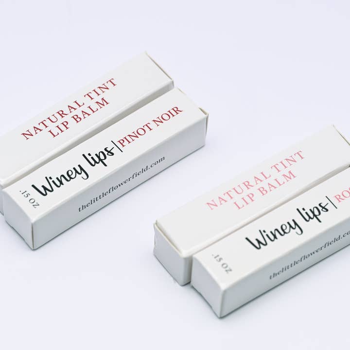 Winey Lips Natural Tinted Lip Balm for wholesale by The Little Flower Field