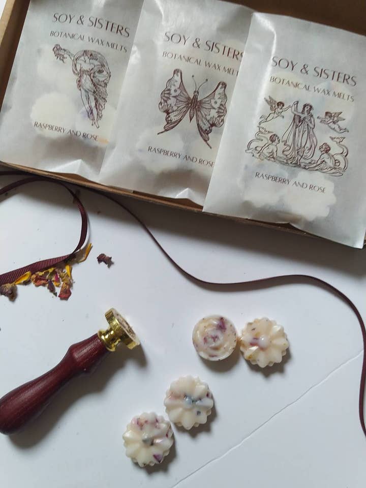 Cera de soja botânica Soy and Sisters derrete por atacado de Soy and Sisters