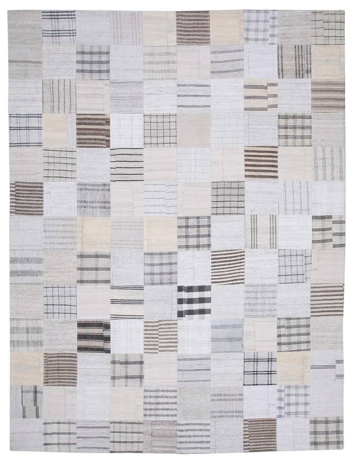 Tapete Kilim Patchwork Bege 10x13 - 30580 por atacado de RUG N CARPET
