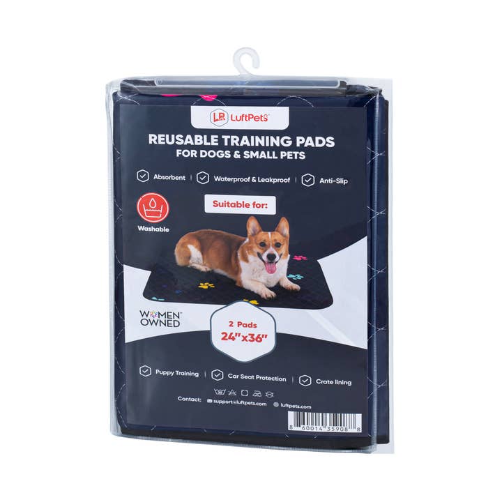 Vaskbare tisseunderlag til hunde - 18"x24" & 24"x36" (2-pak) for engroshandel hos LUFTPETS