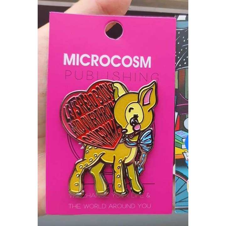 Microcosm Publishing & Distribution - Wholesale Lapel Pin/Button - Let's Read Books and Overthrow the Government (Enamel Pin)