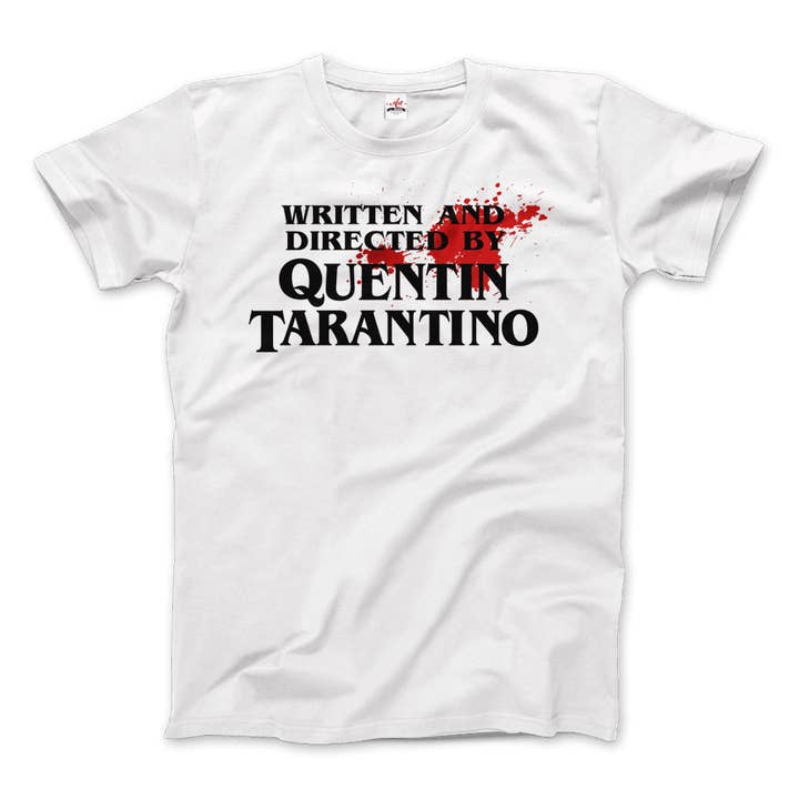 Art-O-Rama Shop - Wholesale Screen Printed T-Shirt - Women's - Written and Directed by Quentin Tarantino (Bloodstained) T-Shirt3