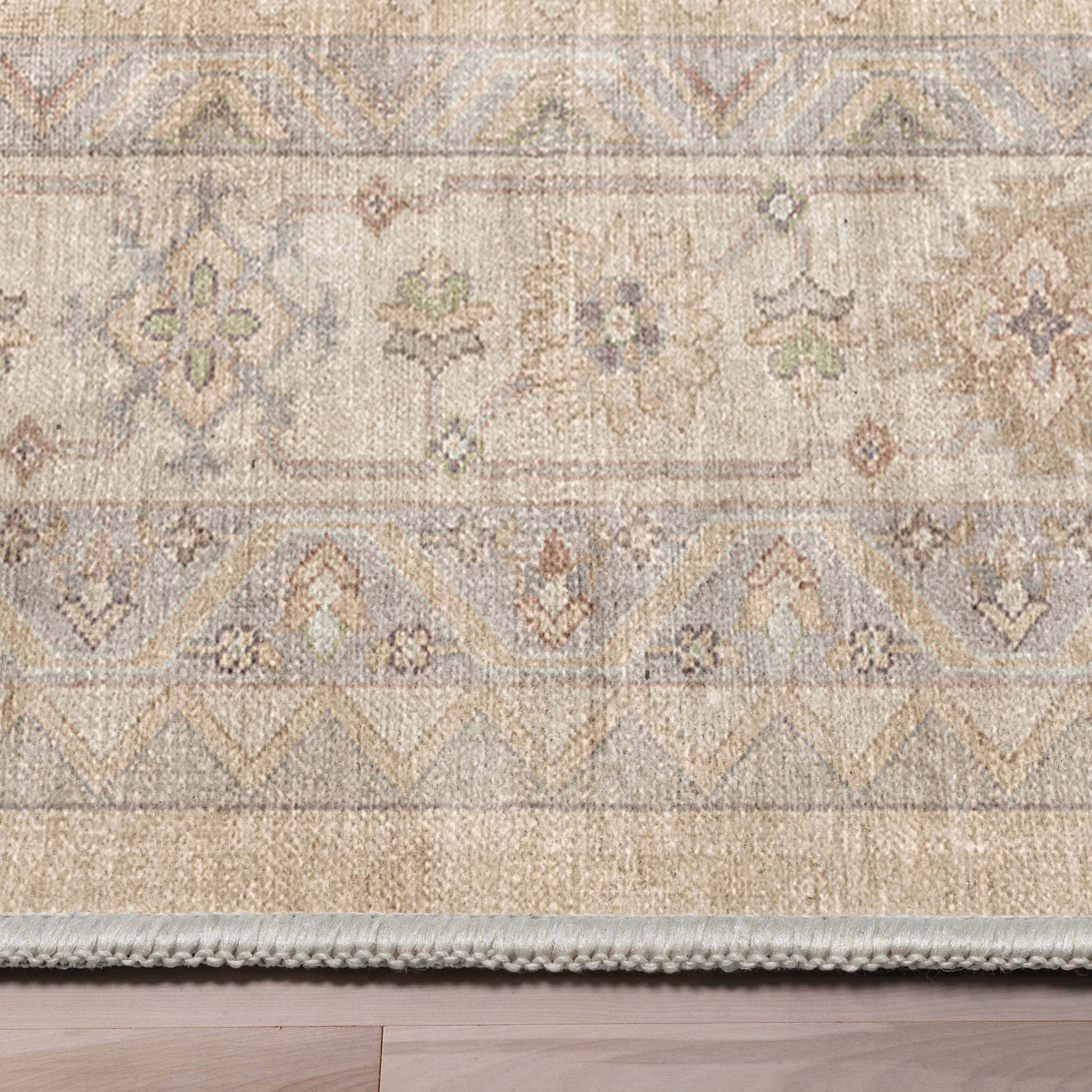 Well Woven - Wholesale Area Rug - Nicosia Vintage Tribal Medallion Beige Flat-Weave Rug1