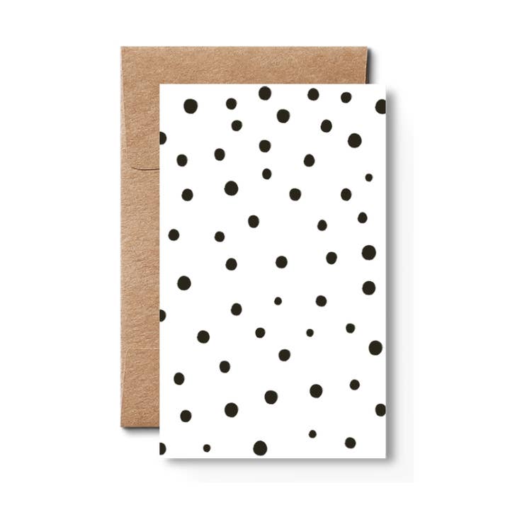 Adrift svart, gåvokort med kuvert, designat och tillverkat i Berlin sedan 2012 för wholesale av Karte Design Berlin