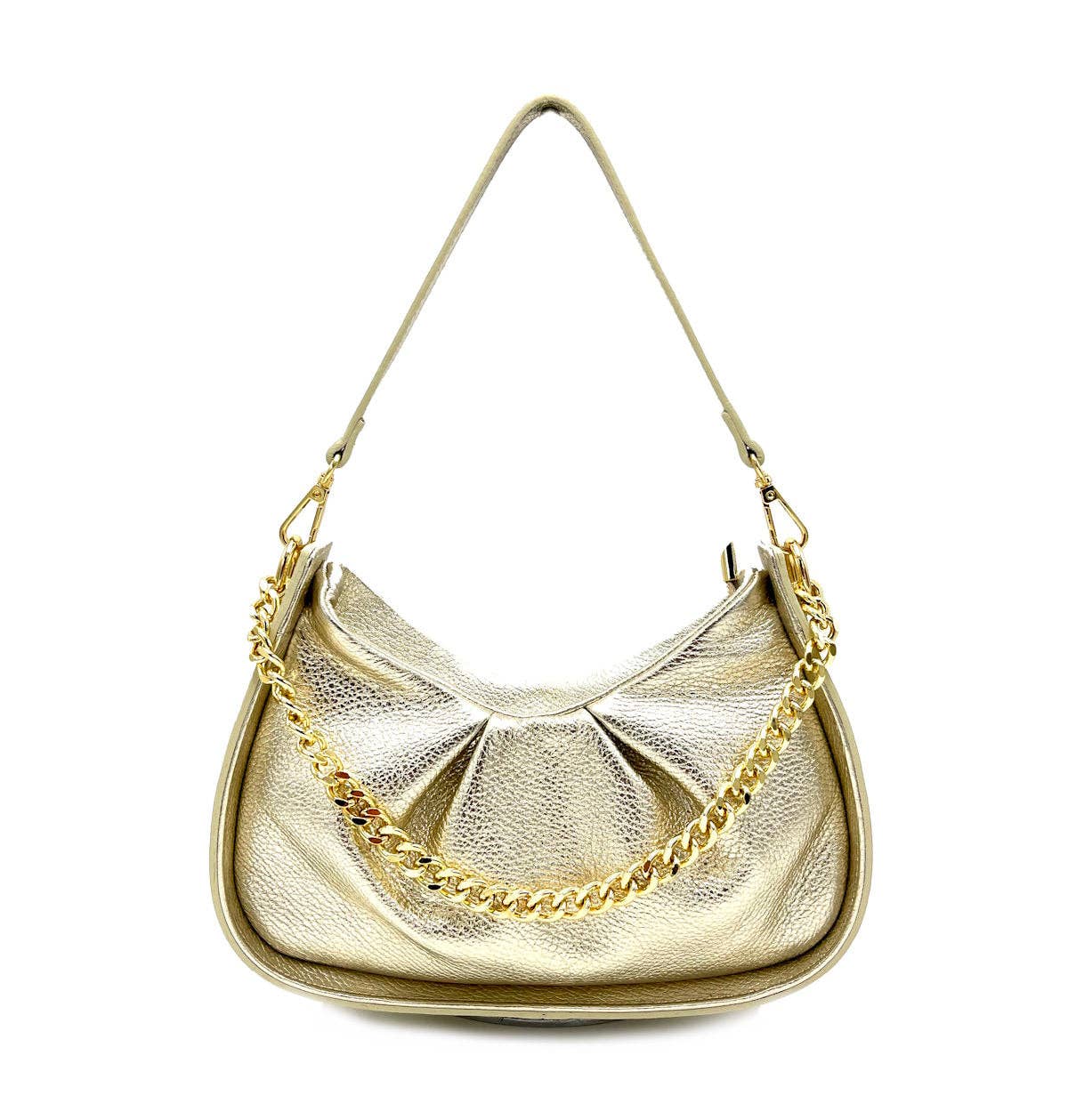 Suie Valentini srl – wholesale Axelremsväska – Dam – Kedjeväska i äkta läder, tillverkad i Italien, art. 1124403