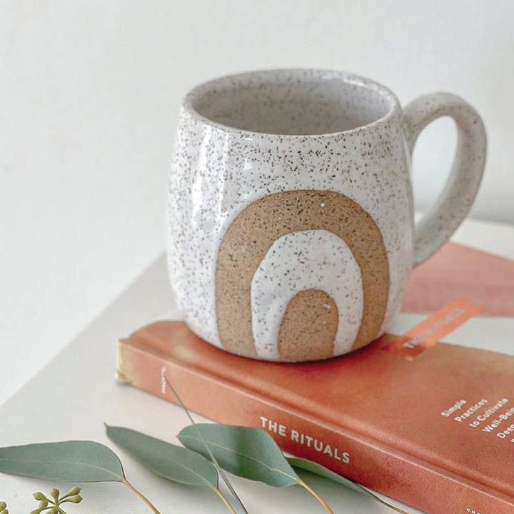 JordanBCeramics - Wholesale Coffee Mug - Medium Wax Resist Mug