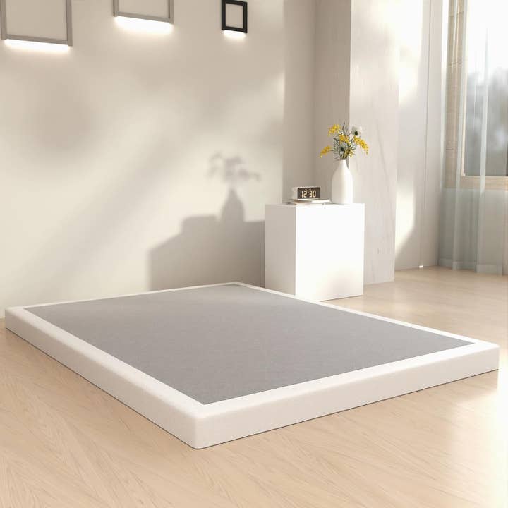 Queen 3 Inch Low Profile Box Spring Heavy Duty Metal Bed Base Mattress Foundation for wholesale on Faire