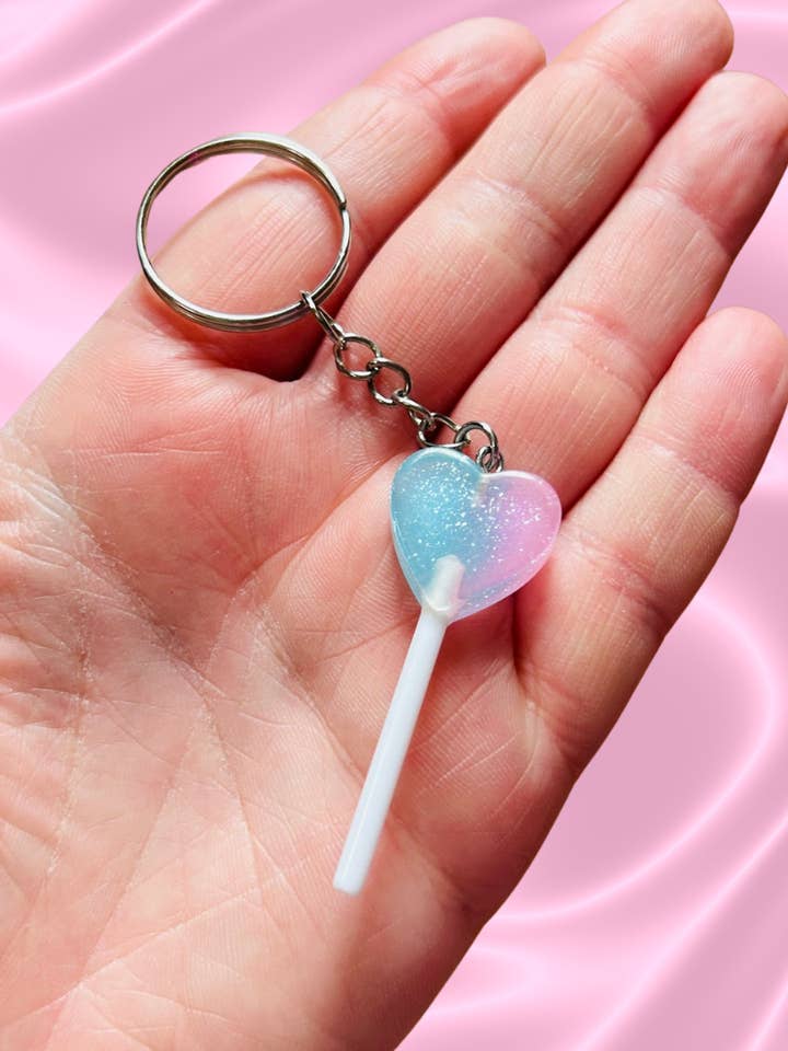 Porte-clés sucette scintillante Porte-clés funky Breloque de sac pour la vente par Alien Bratz