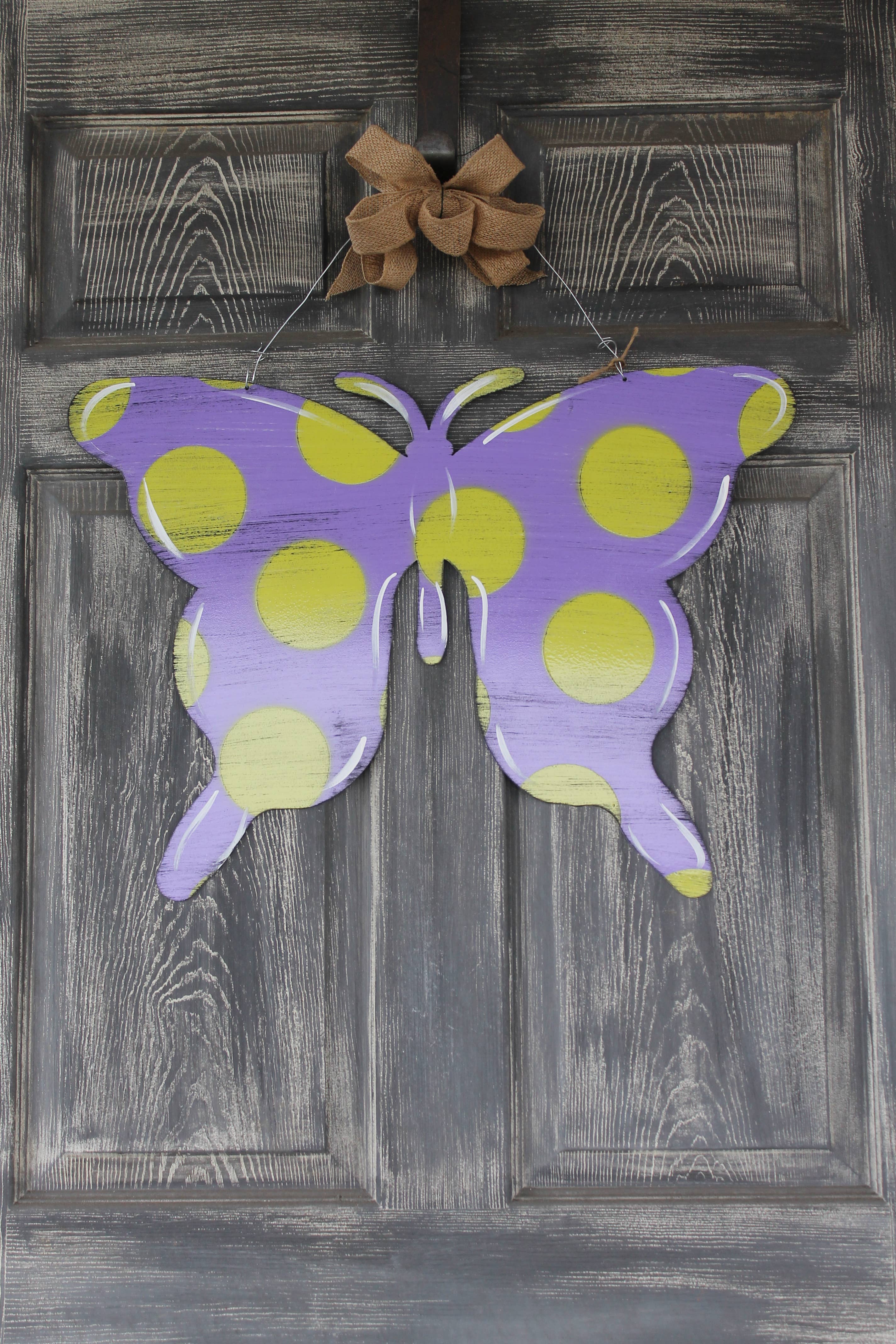 Steel Southern Designs - Wholesale Door Hanger - Outdoor Metal Art Butterfly9