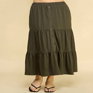 Purchase Wholesale tiered maxi skirt. Free Returns & Net 60 Terms on Faire