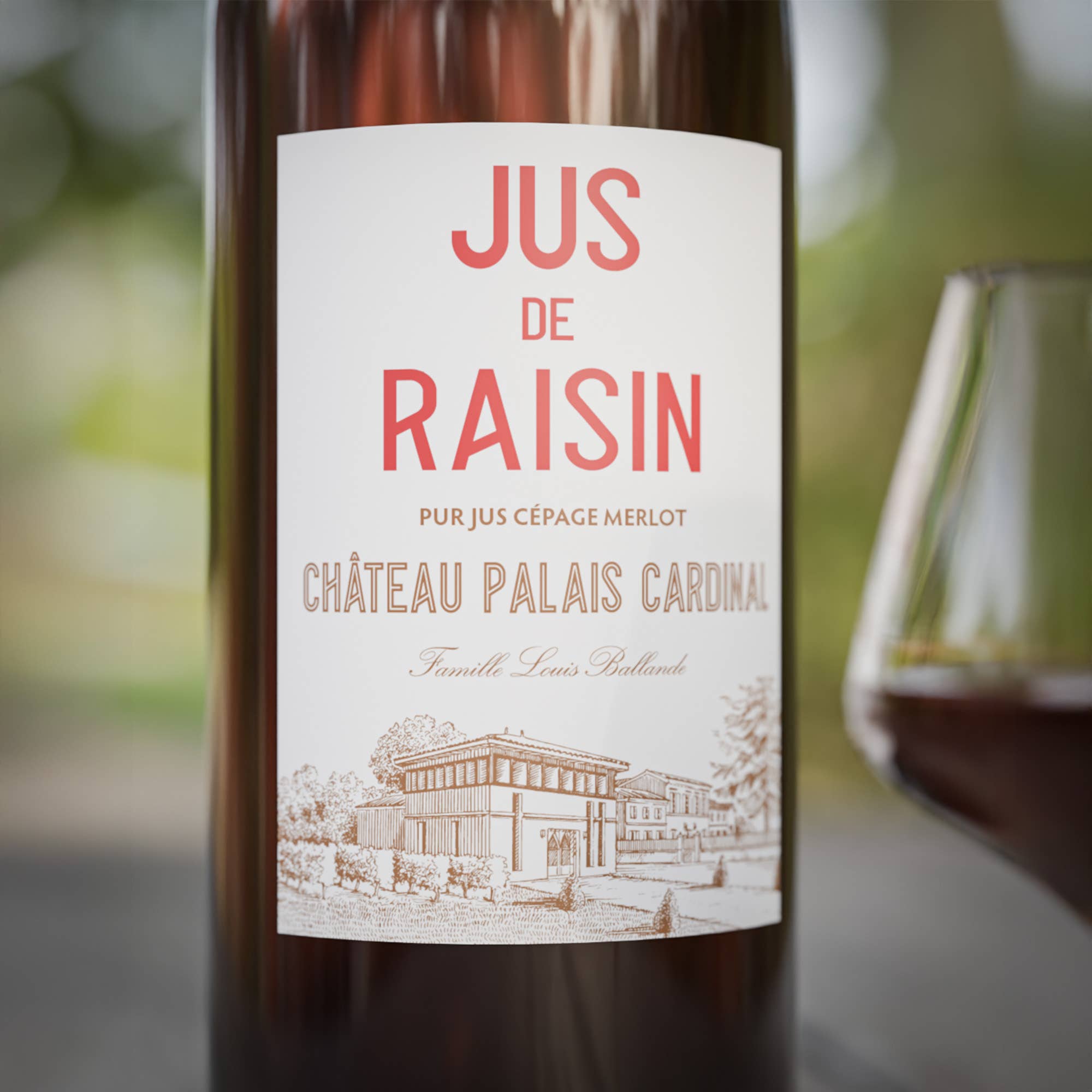 Château Palais Cardinal - Wholesale Fruit Juice - Grape juice from Château Palais Cardinal – 100% Merlot - 1L2