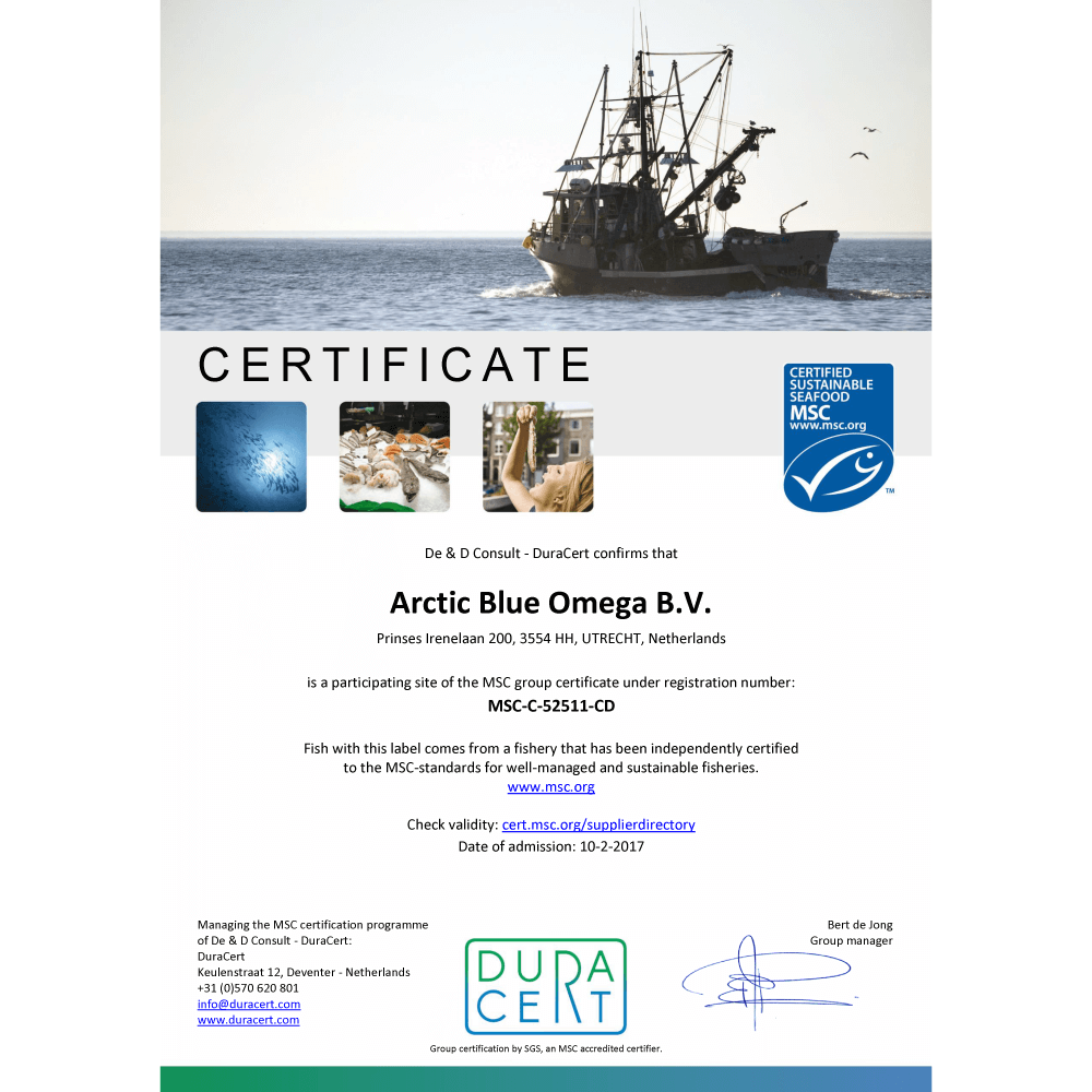 Arctic Blue – Suplemento/vitamina oral por atacado – Óleo de Peixe Kids com DHA, EPA e Vitamina D3 - MSC (frasco 150 ml)9