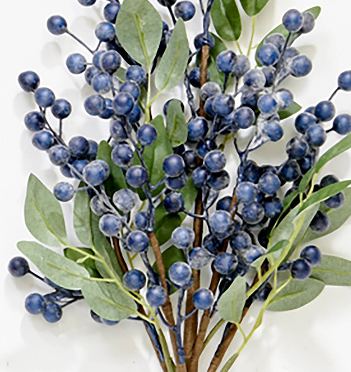 WORTH IMPORTS - Wholesale Artificial Flowers - 21" Artificial Blueberries and Green Leaves Spray
1