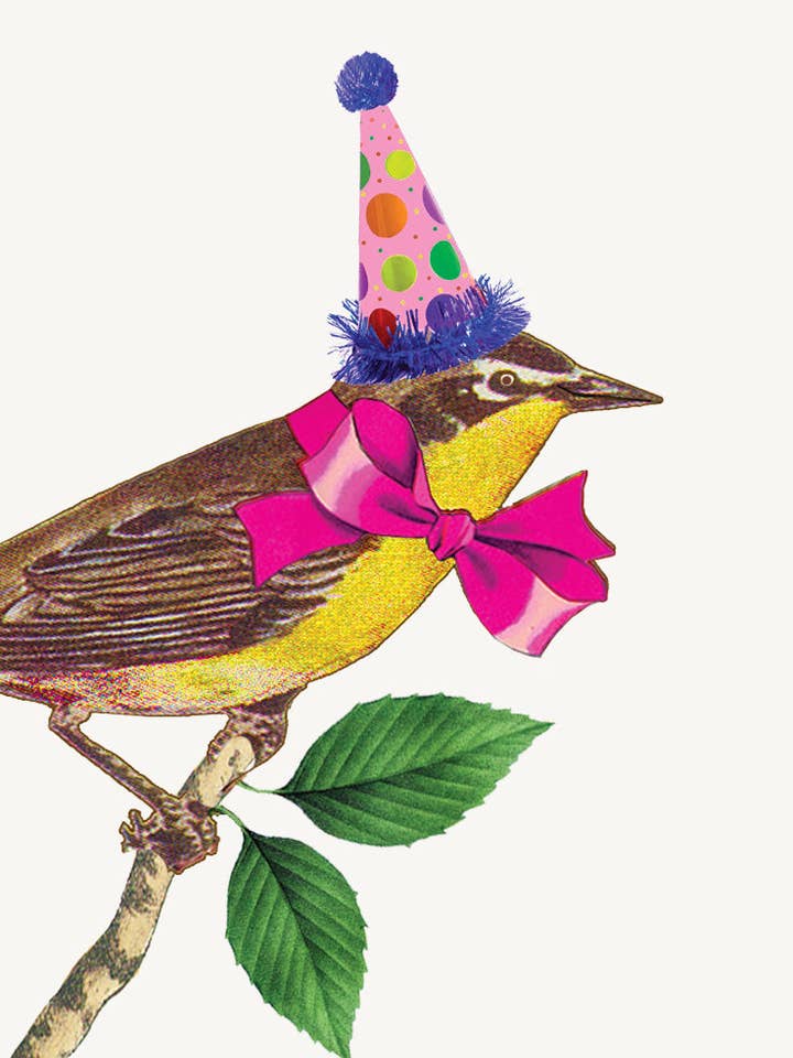 Birthday Bird • Mini Enclosure Card for wholesale by P. Flynn Design / Phun House