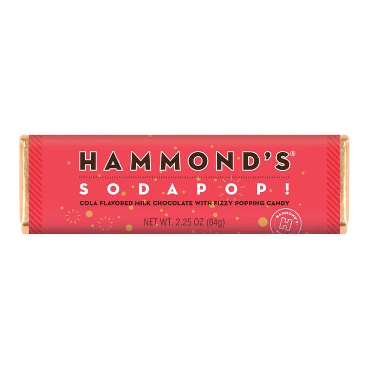 Candy Bar - Milk Chocolate - Soda Pop! - 2.25 oz for wholesale by Hammond's Candies
