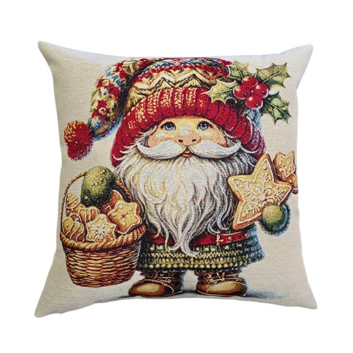 Lunaria Lab - Wholesale Throw/Decorative Pillow - Gnomes Lurex Gobelin Cushion Cover8
