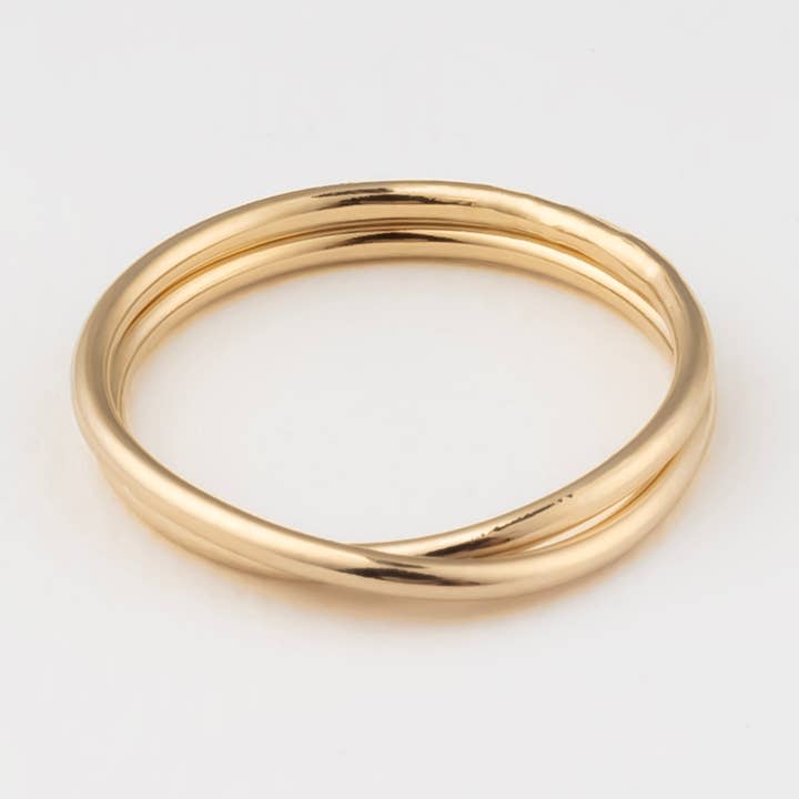 Möbius Double-band Ring for wholesale by RA HA Jewelry