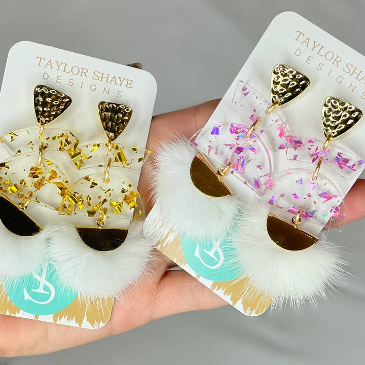 Taylor Shaye Designs - Wholesale Dangle Earrings - Foil Skinny Tassel Drops