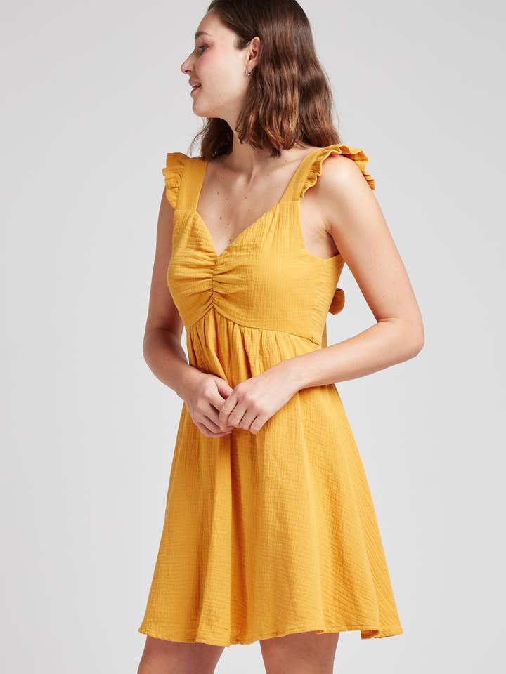 Andy & Lucy - Wholesale Dress - Women's - LILYAN - Ruffled cotton gauze dress14