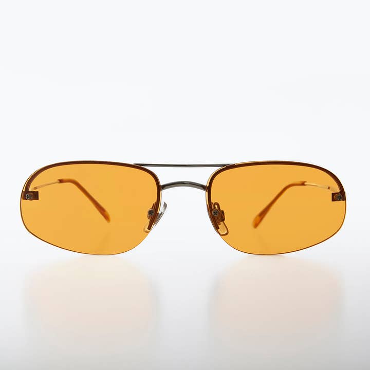 Rimless Color Pop Tinted Lens Vintage Sunglass - Zizi for wholesale by SUNGLASS MUSEUM