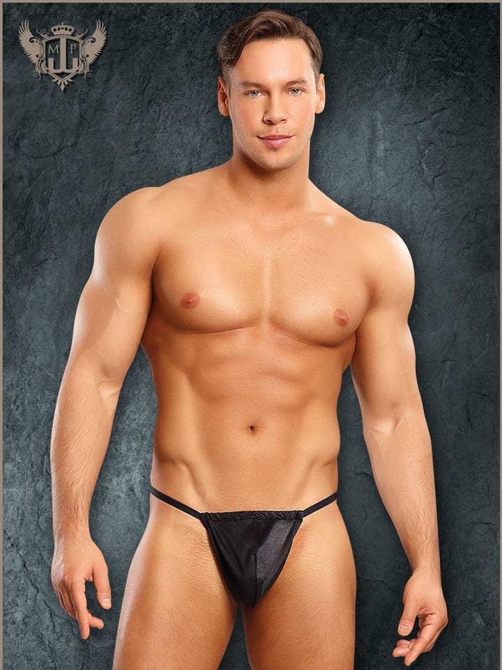 Male Power Satin Lycra Posing Strap MP450076 for wholesale by Lingerie Mart