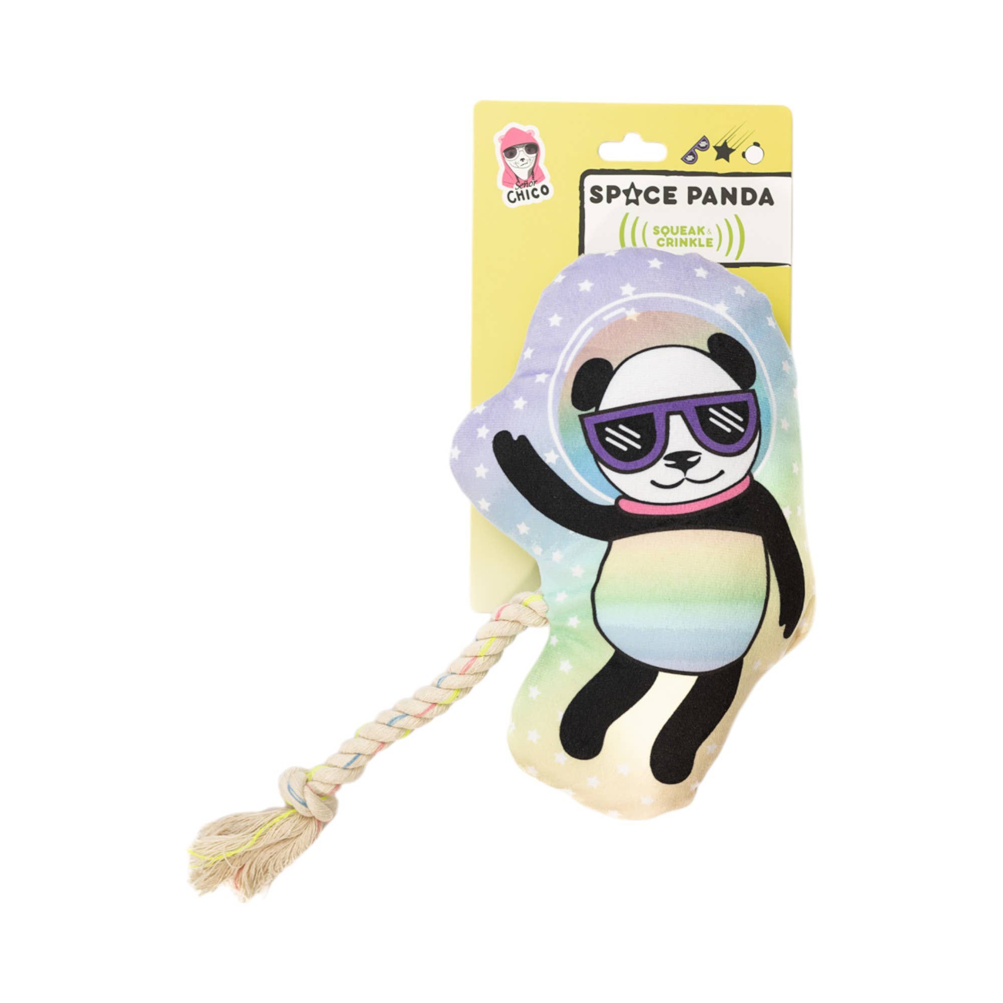Jojo Modern Pets - Wholesale Pet Squeaky Toy - Dog - The Cosmic Crew: Soft, Cuddly Space Panda Plush Dog Toy1