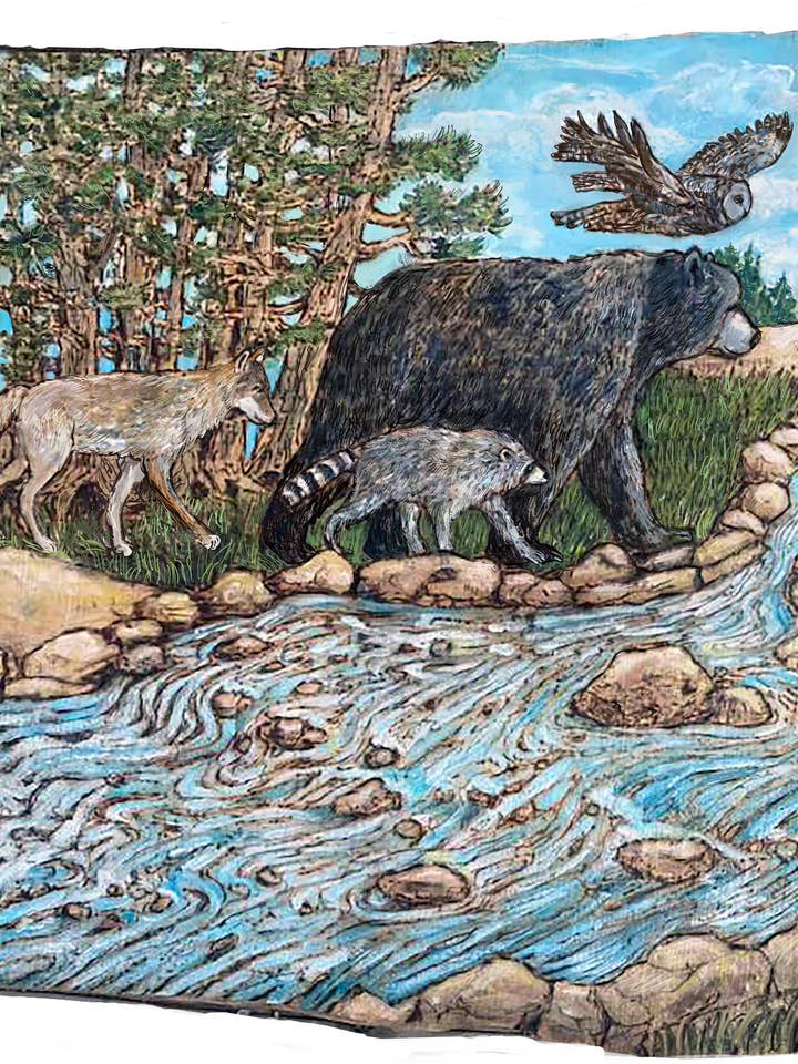 Upstream for wholesale by wisdom from the wood greeting cards