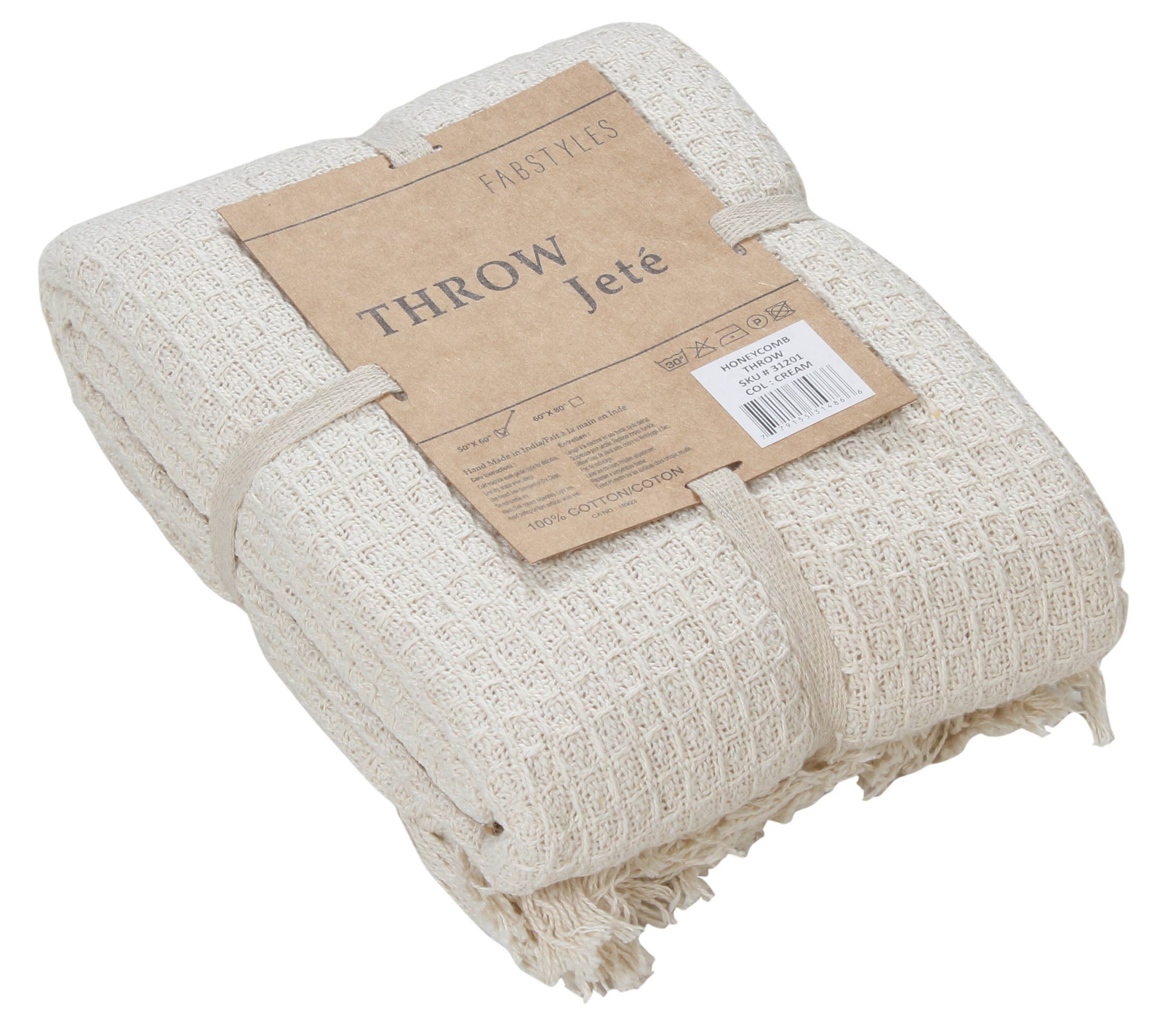 Fabstyles - Vendita all'ingrosso Plaid - Plaid in cotone di alta qualità con motivo a nido d'ape Fabstyles2