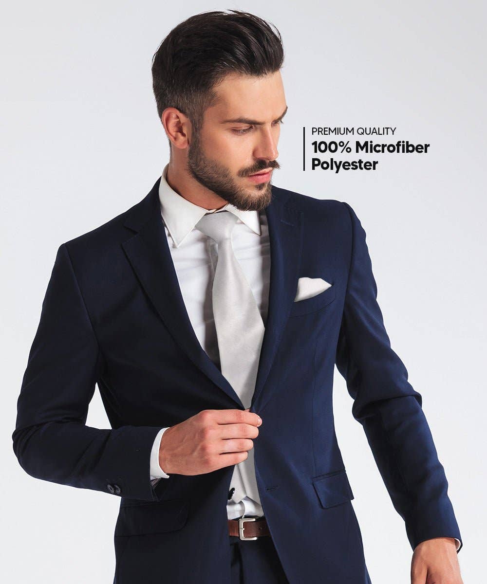 Dubal Brothers - Wholesale Stropdas - Heren - Effen Paisley Stropdas & Pochet (Multipacks) van Vittorio Farina30