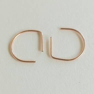 Small Minimalist Hoops for wholesale by Good Wknd