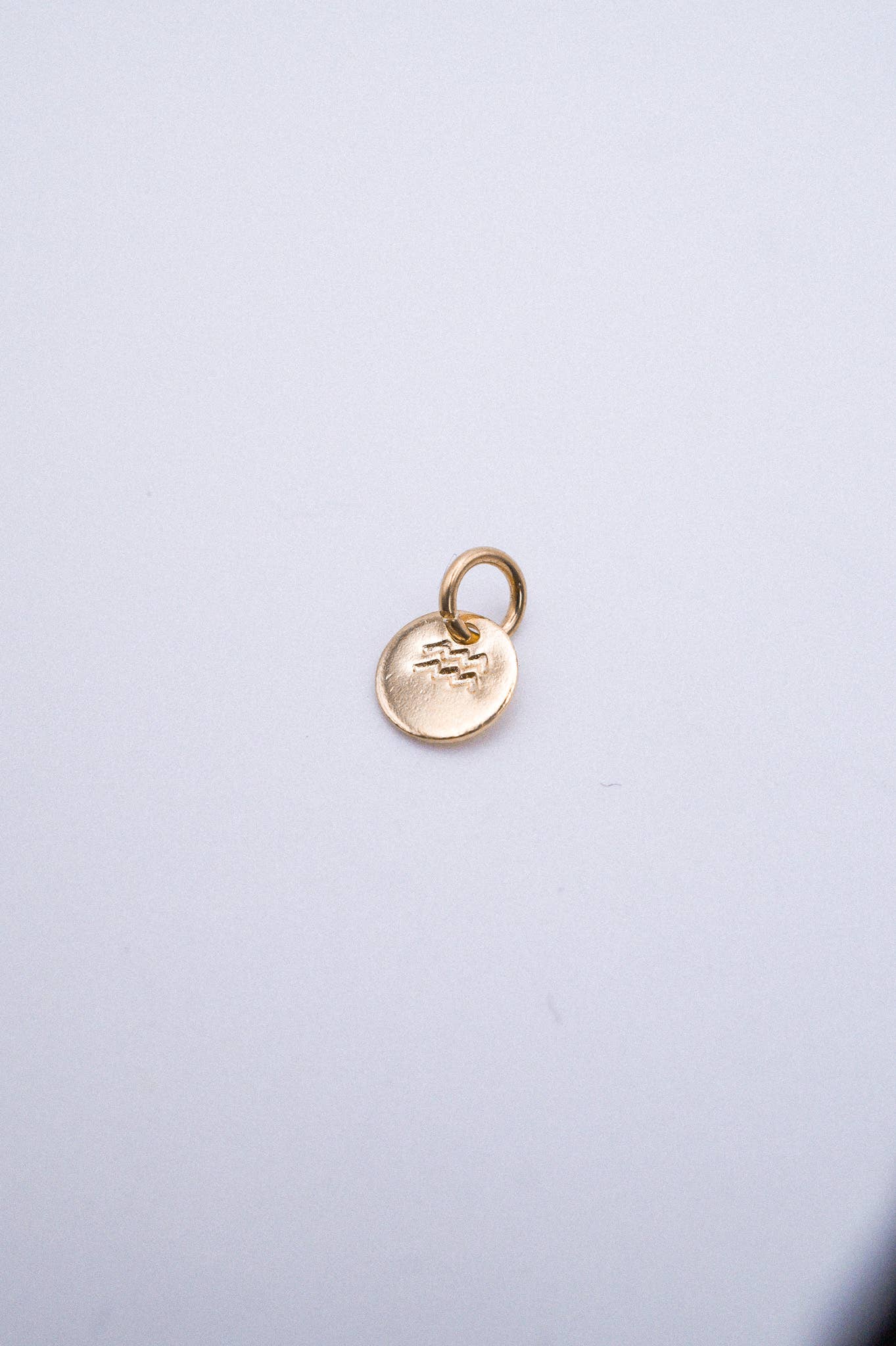 Hannah Naomi - Wholesale Individual Charm/Pendant - Tiny Zodiac Circle Charm, SOLID 14K Gold10