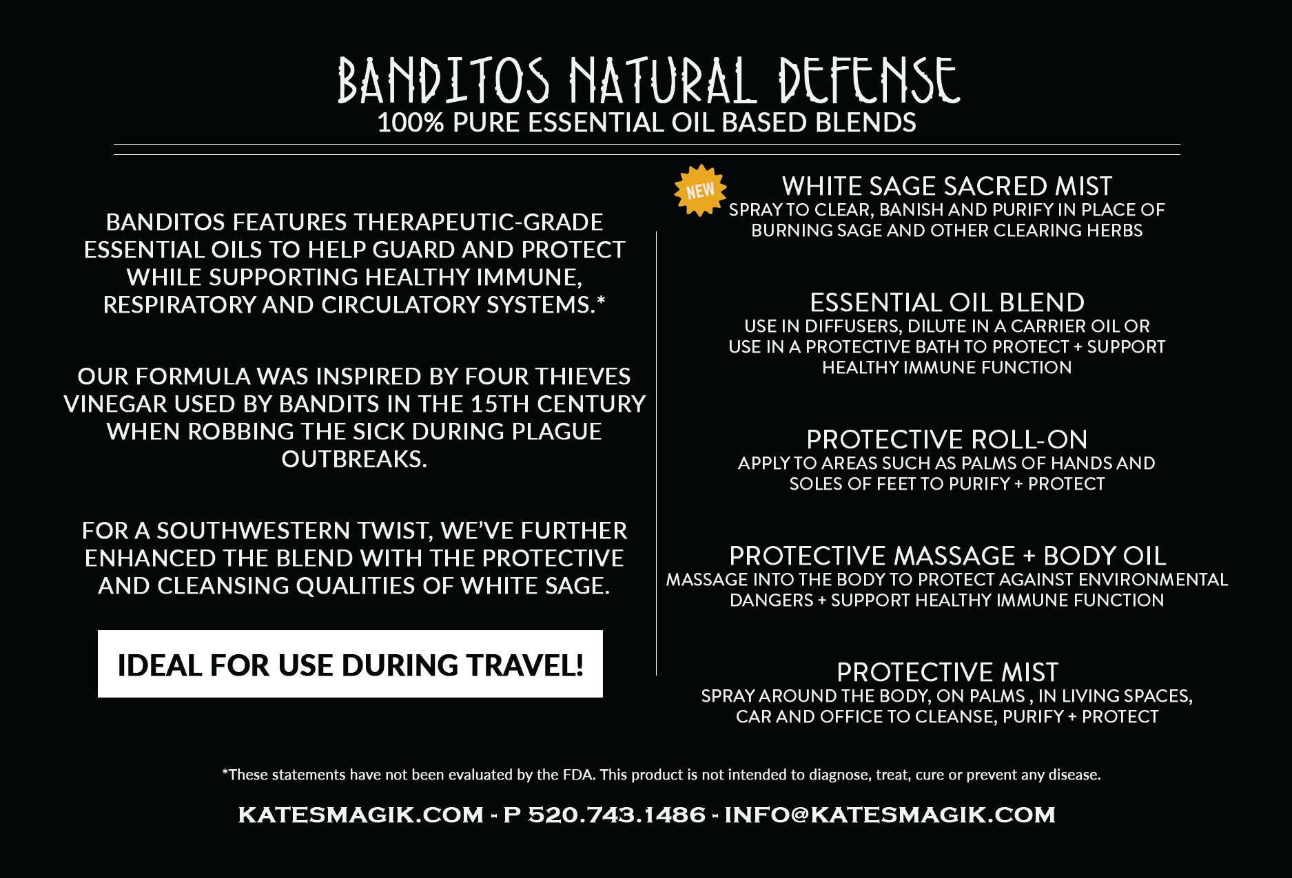 Kate's Magik - Wholesale Essential Oil Roll-On - Banditos Natural Defense Roll-On Immunity & Energy Protect3