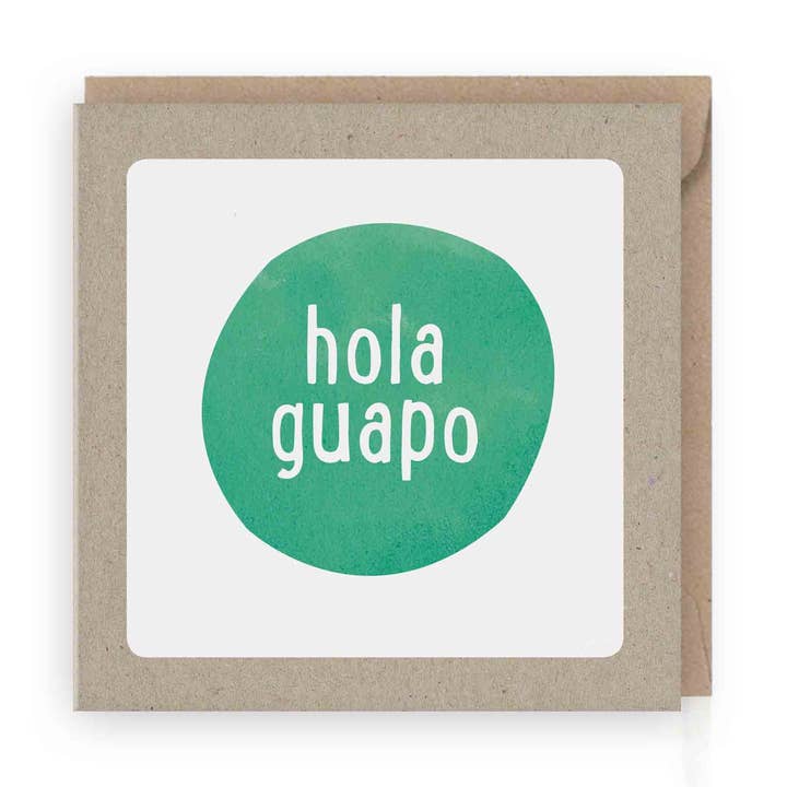 Carte de vœux Hola Guapo | écologique pour la vente par Grafiquelien